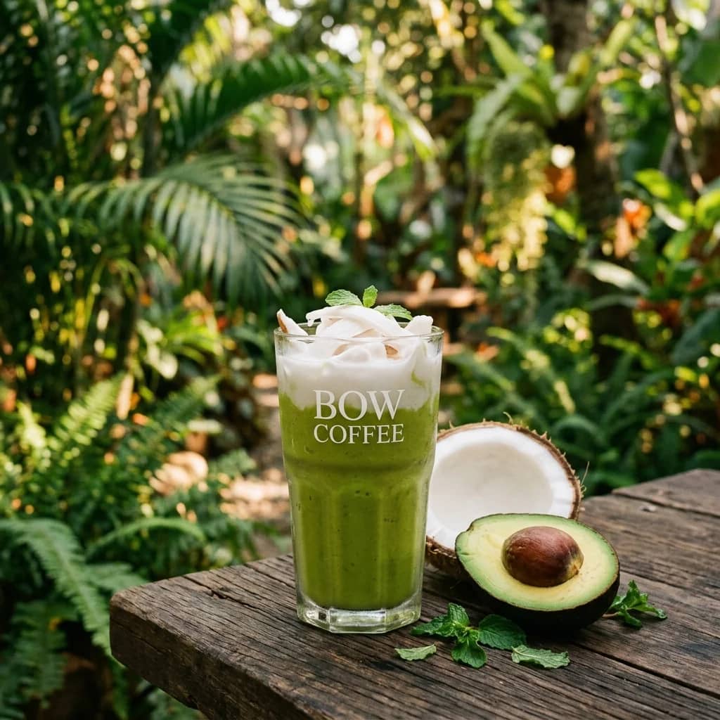 Bơ già dừa non đến với BOW Coffee như thế nào